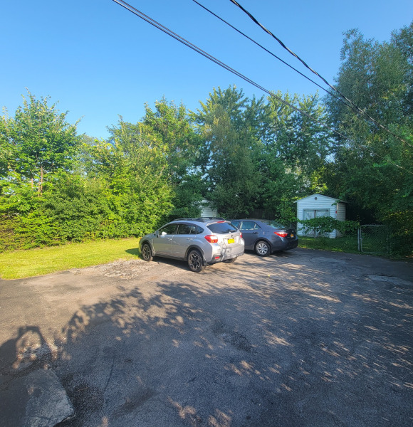 back yard 3 1/2  parking spots