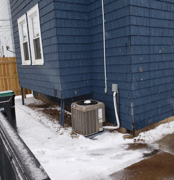 Condensing Unit for A.C. on 2nd floor